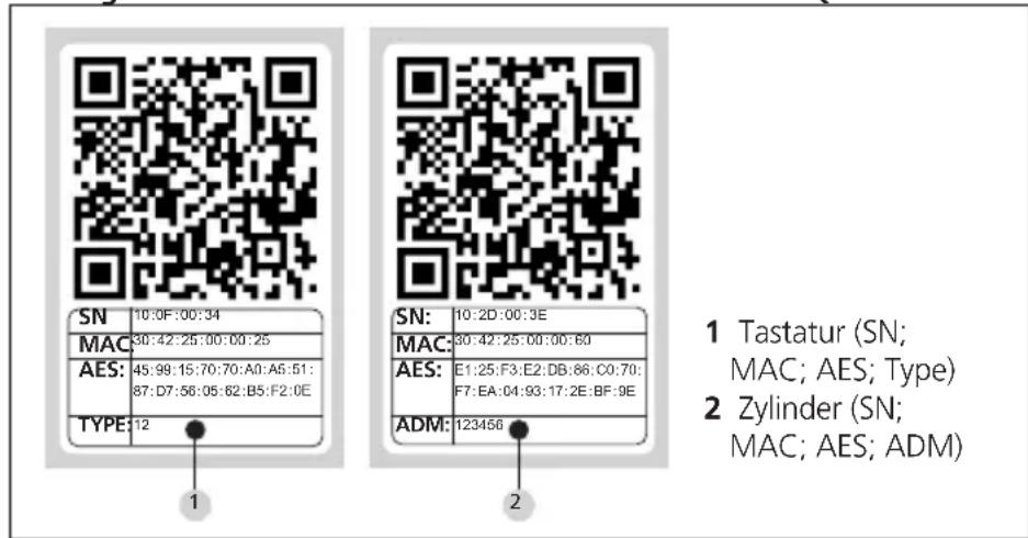 Burg Wächter ENTRYeasy 5602 FP - Administratorcode / QR-Code - 1