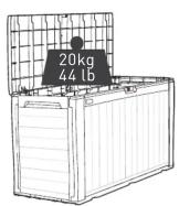 KETER Marvel Plus - 270L | 71 US GAL - 2