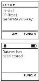 Burg Wächter WS OfficeDoku 821 E FP - Menu Administrator / Setup / Aanmelden - 1