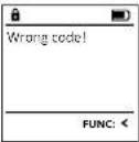 Burg Wächter WS OfficeLine 801 E FP - Messages d'erreur - 2