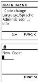 Burg Wächter WS OfficeLine 801 E FP - Menu de modification du code - 1