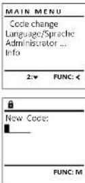 Burg Wächter WS OfficeLine 801 E FP - Code Change menu - 1