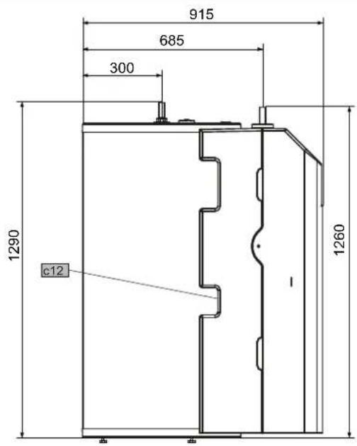 STIEBEL ELTRON HSBB 180 Plus - Maße und Anschlüsse - 2