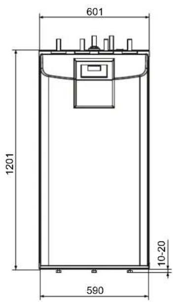 STIEBEL ELTRON HSBB 180 Plus - Maße und Anschlüsse - 1