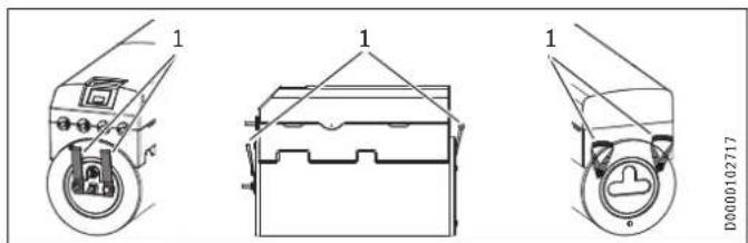 STIEBEL ELTRON HSBB 180 Plus - Beiliegende Trageschlaufen und Stellfüße montieren - 3