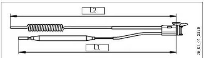 STIEBEL ELTRON SH 10 SLi - Positionnement de la sonde de température dans le tube de protection - 1