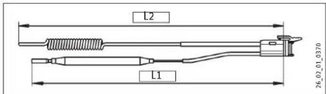 STIEBEL ELTRON SH 10 SLi - Positioning the temperature sensor in its protective pipe - 1