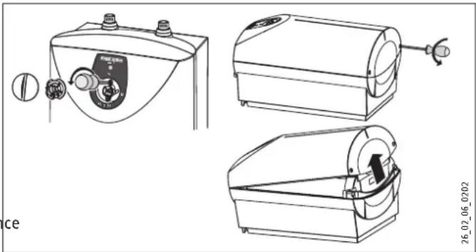STIEBEL ELTRON SH 10 SLi - Ouvrir l'appareil - 1