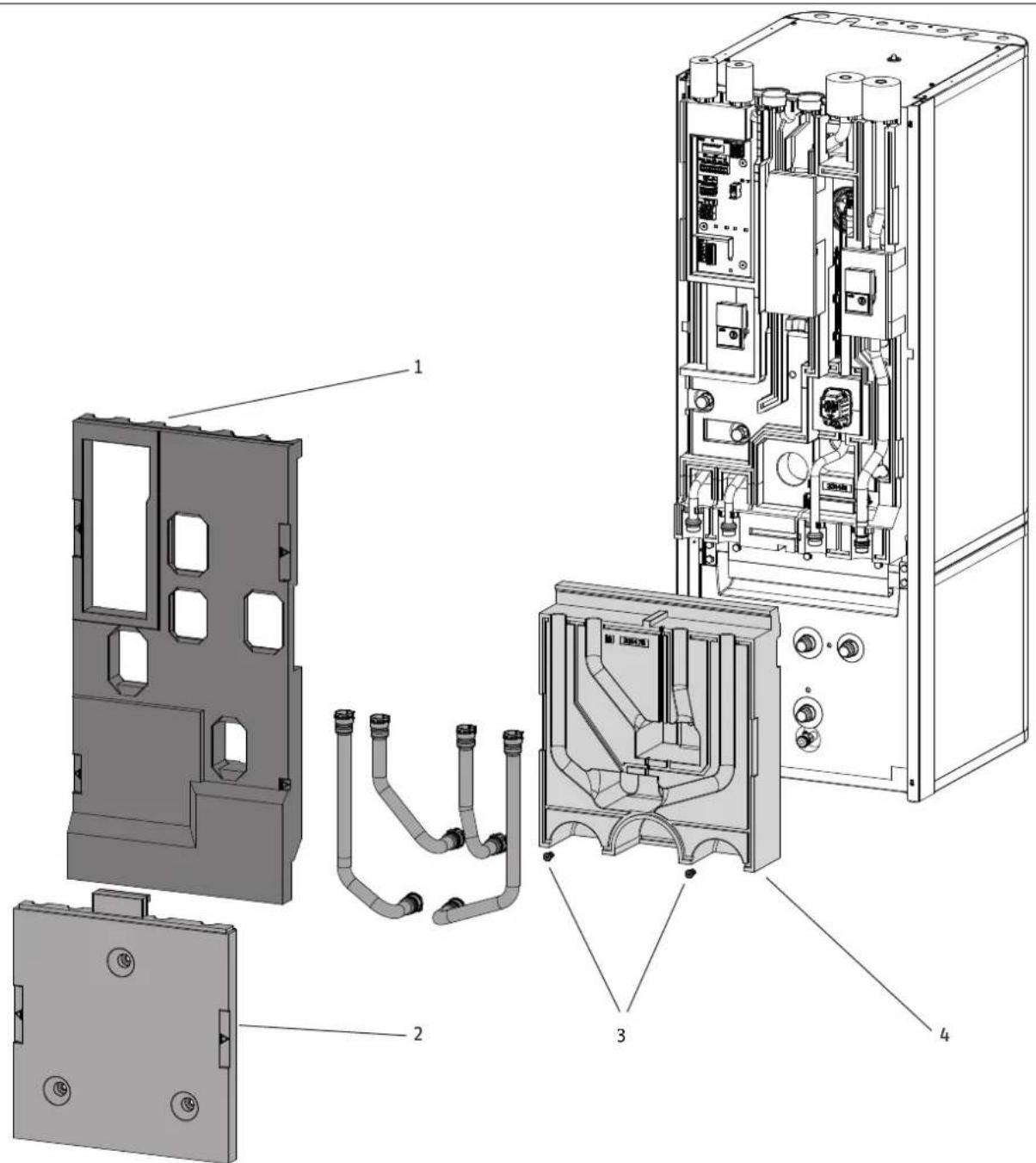 STIEBEL ELTRON HSBC 300 L cool - Vue d'ensemble des éléments isolants - 1