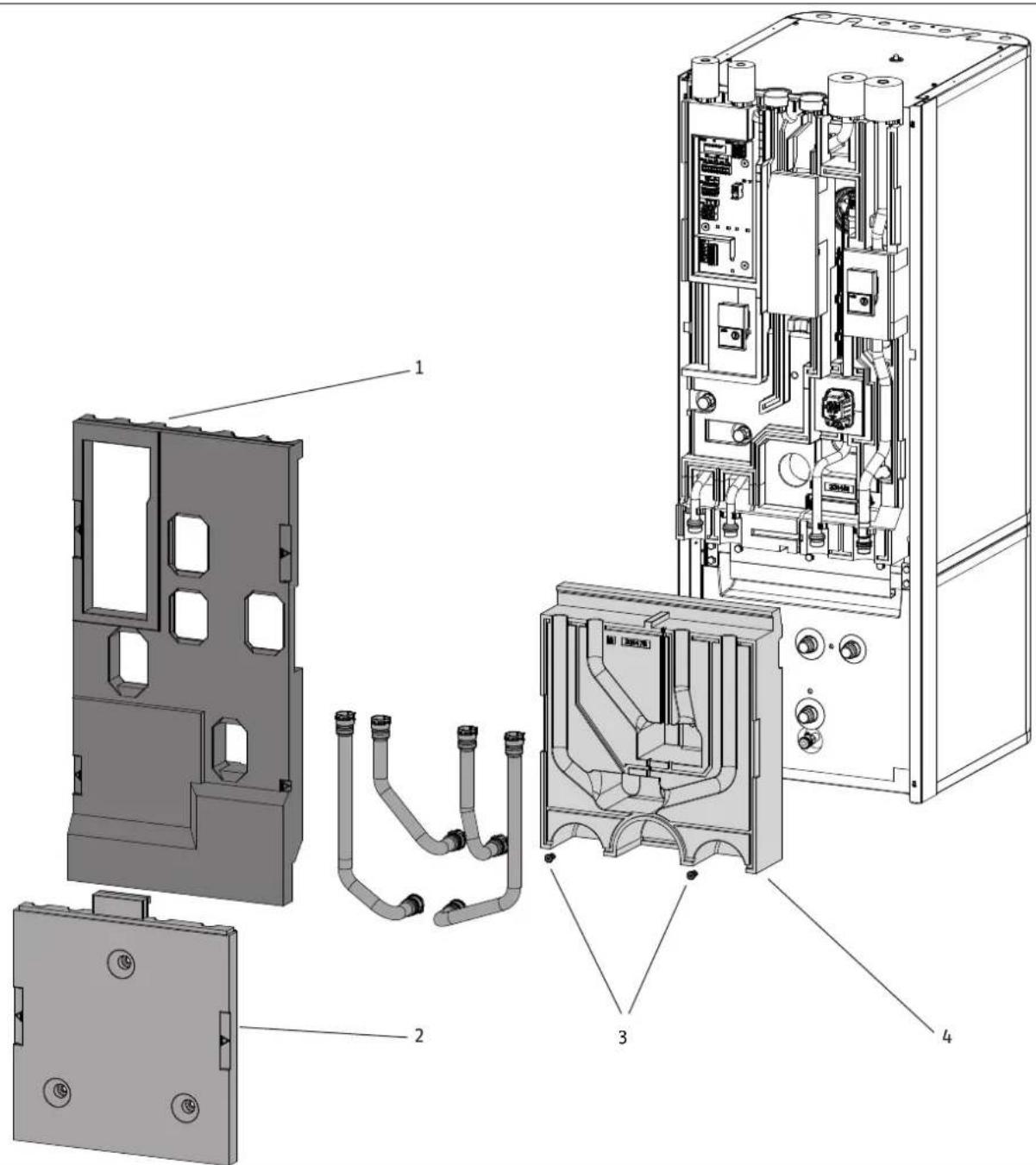 STIEBEL ELTRON HSBC 300 L cool - Overview of insulation segments - 1