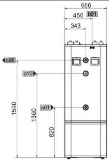STIEBEL ELTRON HSBC 300 cool - Dimensions and connections - 3