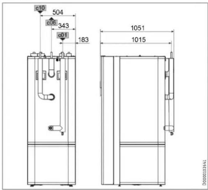 STIEBEL ELTRON HSBC 300 cool - Dimensions and connections - 6