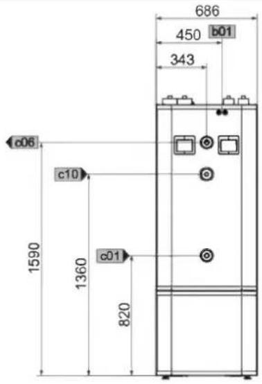 STIEBEL ELTRON HSBC 300 cool - Maße und Anschlüsse - 3