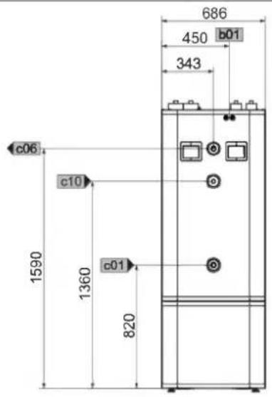 STIEBEL ELTRON HSBC 300 cool - Misure e allacciamenti - 3