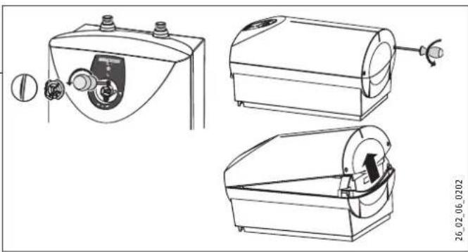 STIEBEL ELTRON SH 15 SLi - Toestel openen - 1