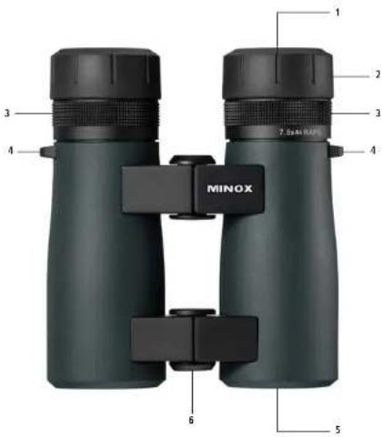 MINOX 7.5x44 RAPID - Vista e comandi - 1