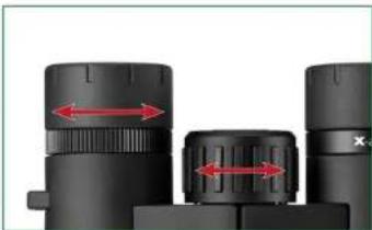 MINOX Xactive 8x56 - POSIZIONE DI MESSA A FUOCO - 1