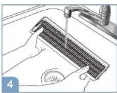BRAUN Scan & Clean BFD104BE - Reinigen und Trocknen des Mesh-Vorfilters - 4
