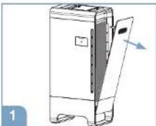 BRAUN Scan & Clean BFD104BE - Odour &amp; VOC filter set-up - 1