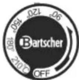 Bartscher OFF 180° 210°C .054 .024 .06 .09