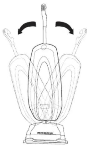 Oreck Axis Upright UK3721QPC - DO NOT FILL ABOVE THE LINE INDICATED ON THE DISPOSABLE INNER BAG. - 2