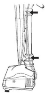 Oreck Axis Upright UK3721QPC - Ensamblaje del tubo-mango - 2
