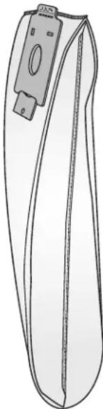 Oreck Axis Upright UK3721QPC - DO NOT FILL ABOVE THE LINE INDICATED ON THE DISPOSABLE INNER BAG. - 1