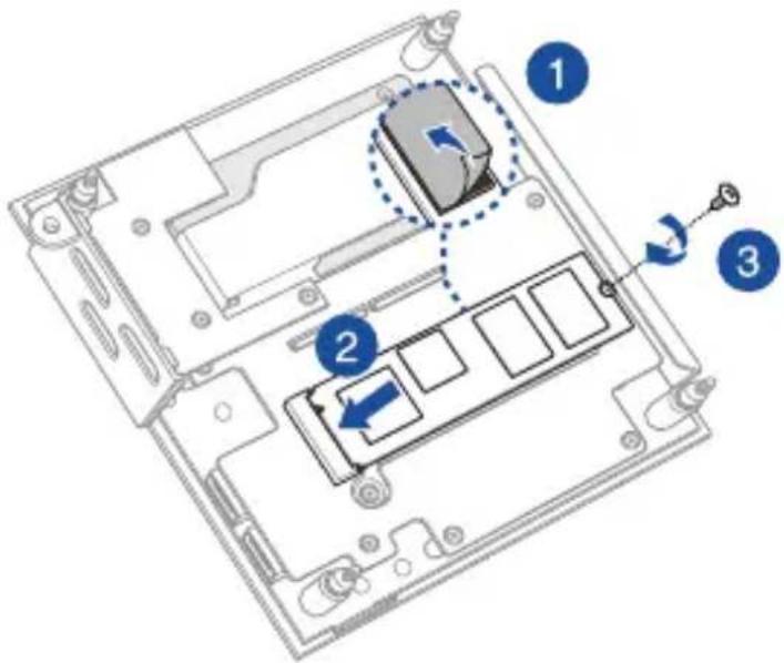 ASUS ExpertCenter PN52 - To install an M.2 SDD to the bottom cover - 1
