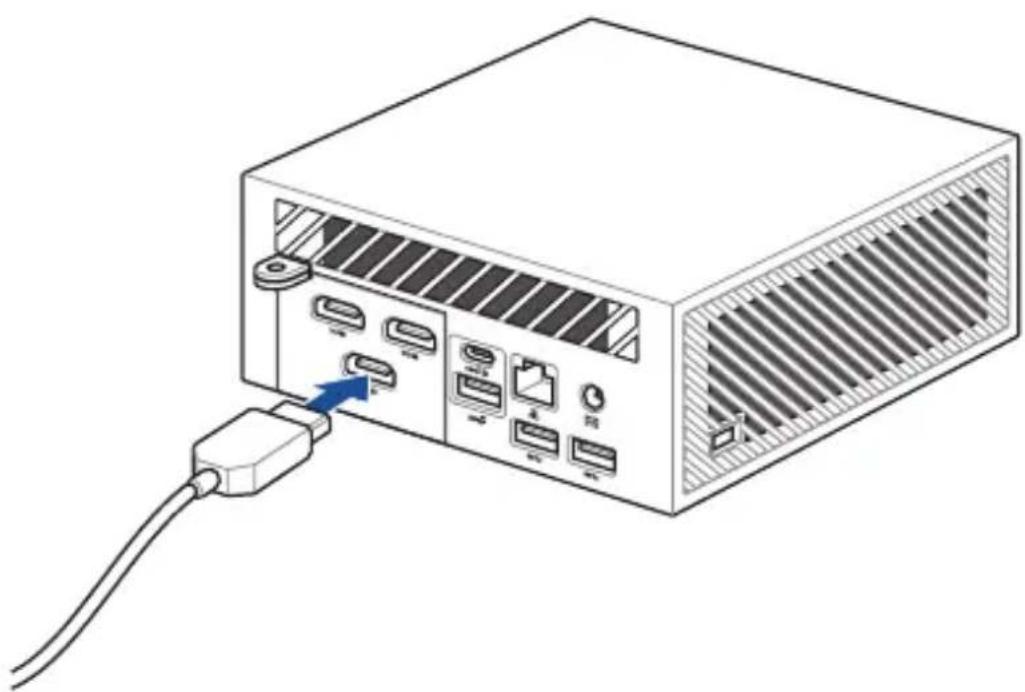 ASUS ExpertCenter PN52 - To connect a display panel to your Mini PC: - 1