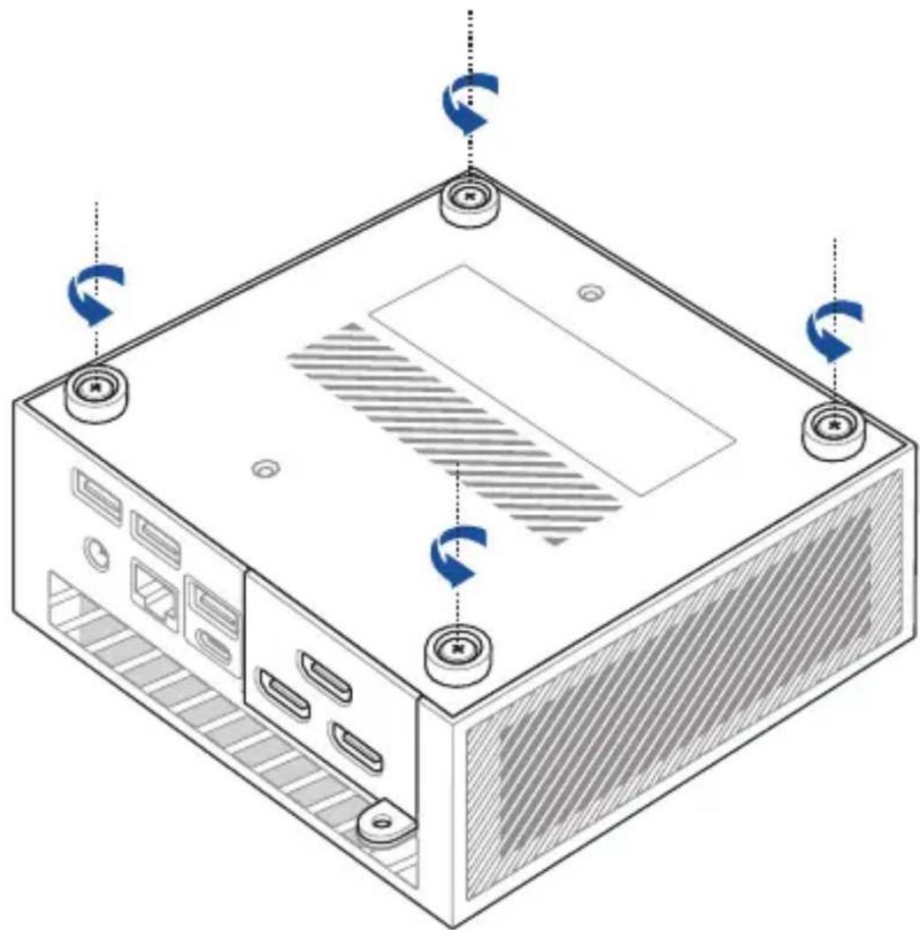 ASUS ExpertCenter PN52 - Removing the bottom cover - 1