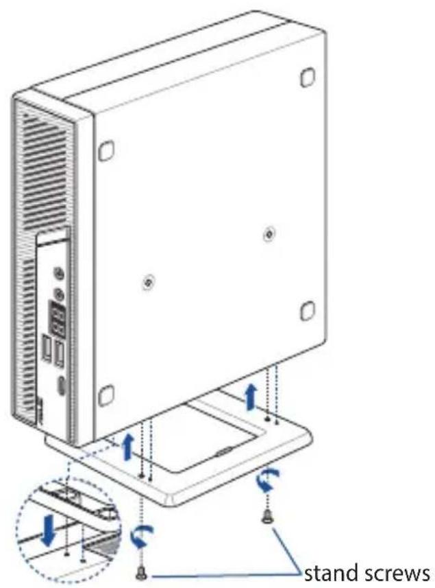 ASUS PB61V - To mount your Mini PC on the stand: - 1