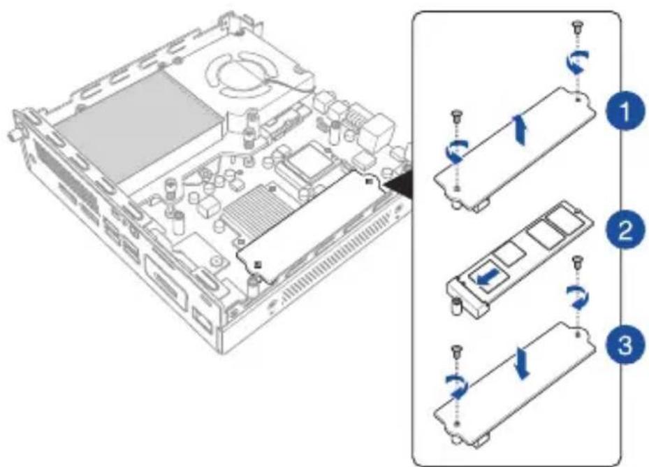 ASUS PB61V - To install 2280 M.2 SSD - 1