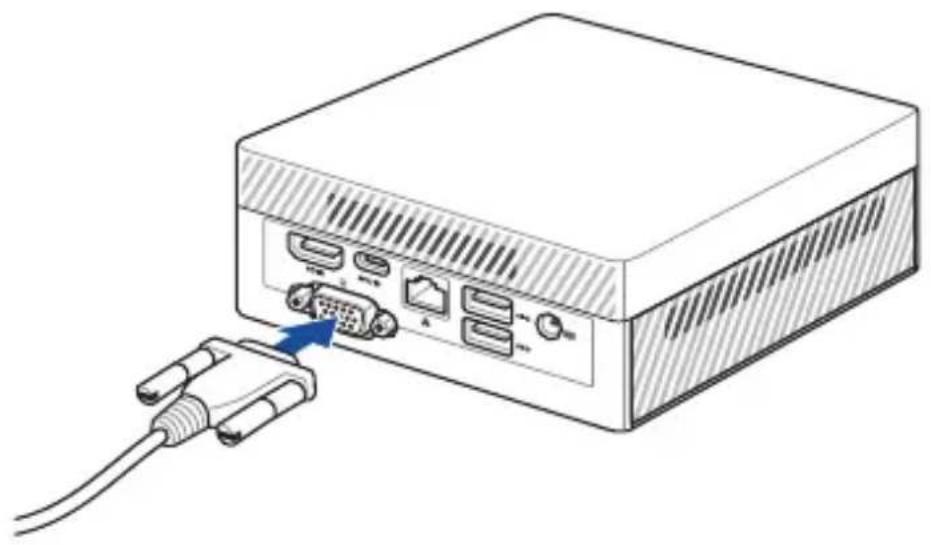 ASUS PN61S - To connect a display panel to your Mini PC: - 1