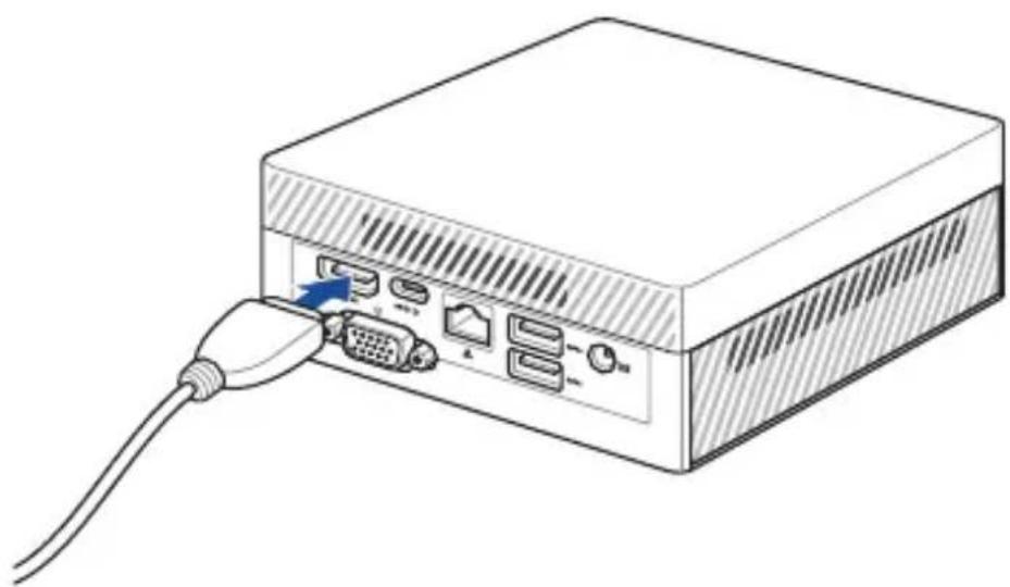 ASUS PN61S - To connect a display panel to your Mini PC: - 2