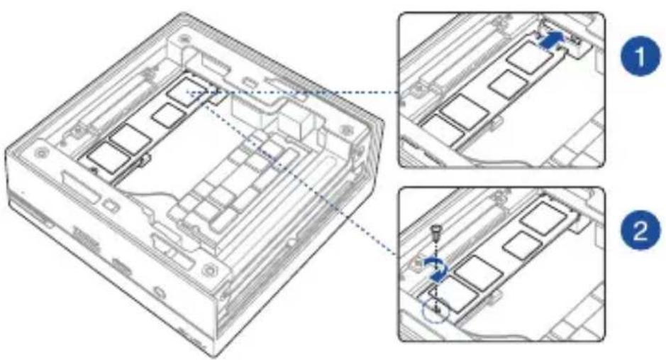 ASUS PN61S - Installing the M.2 SSD (on selected models) - 1