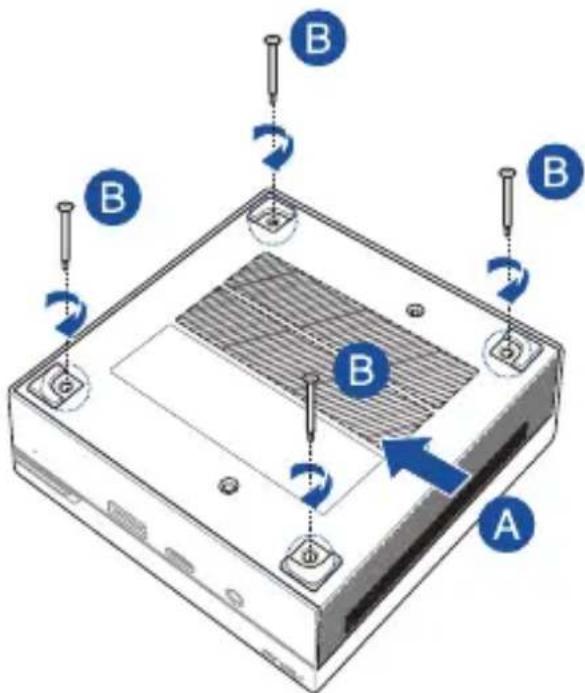 ASUS PN61S - Replacing the bottom cover - 1