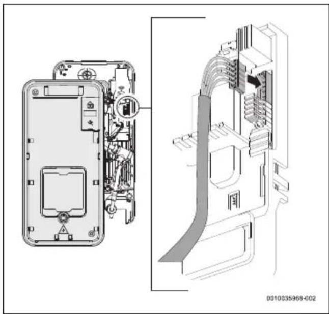 BOSCH Tronic Comfort Plus TR5001R - Podłączanie kabla panelu obsługi - 2