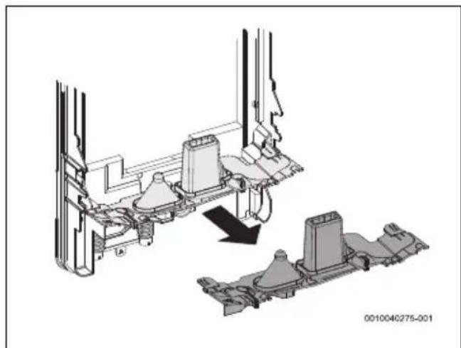 BOSCH Tronic Comfort Plus TR5001R - Manière de procéder pour le raccordement inférieur pour câble court - 2