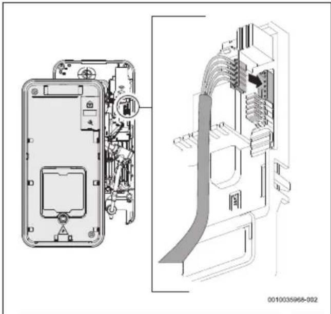 BOSCH Tronic Comfort Plus TR5001R - Kabel des Bedienfelds anschließen - 2