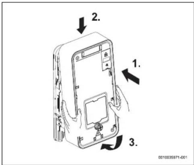 BOSCH Tronic Comfort Plus TR5001R - Podłączanie kabla panelu obsługi - 3