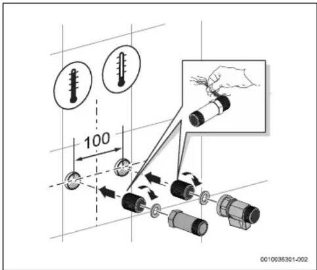 BOSCH Tronic Comfort Plus TR5001R - Kennzeichnung der Wasseranschlüsse - 3