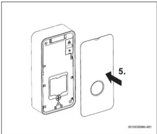 BOSCH Tronic Comfort Plus TR5001R - Podłączanie kabla panelu obsługi - 5
