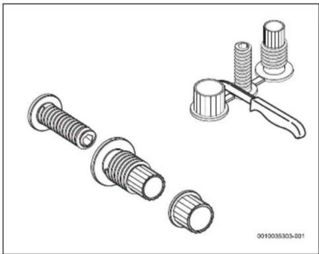 BOSCH Tronic Comfort Plus TR5001R - Montage de l'appareil au mur - 4