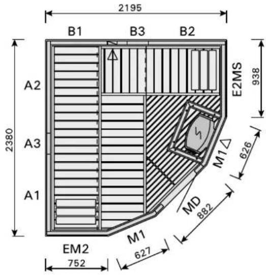 HARVIA Variant S2520R - 36