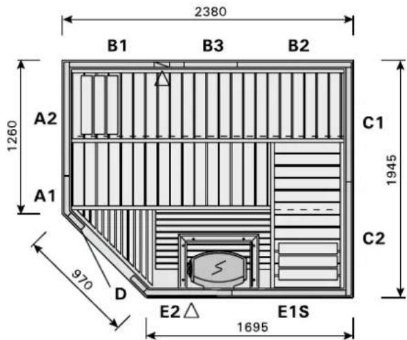HARVIA Variant S2020R - INSTALACJA LAMPY W SAUNIE - 18