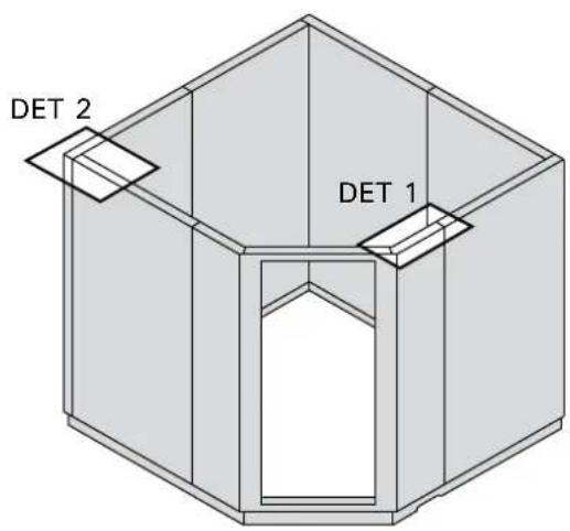 HARVIA Variant S2020R - Montaz listew wykończeniowych, zewnetrznych - 3