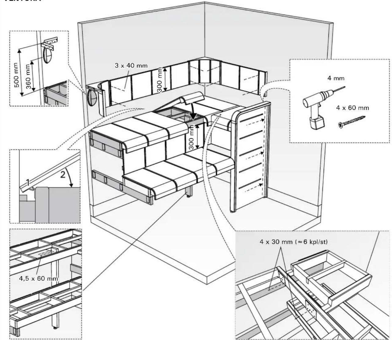 HARVIA Variant S2020R - Montering av lave - 6