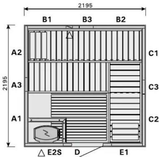 HARVIA Variant S1515R - INSTALACJA LAMPY W SAUNIE - 13