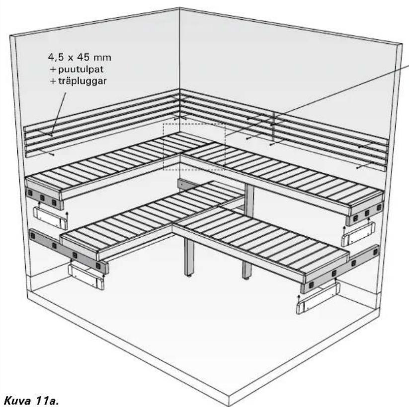 HARVIA Variant S1515R - Montering av lave - 1