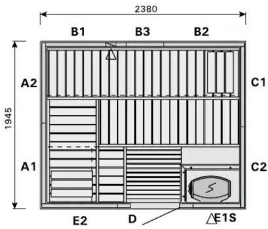 HARVIA Variant S1515R - INSTALACJA LAMPY W SAUNIE - 16